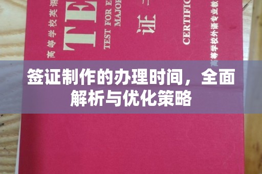 万年签证制作的办理时间，全面解析与优化策略