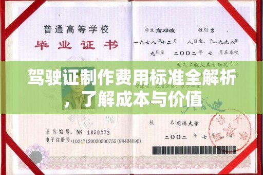 万年驾驶证制作费用标准全解析，了解成本与价值